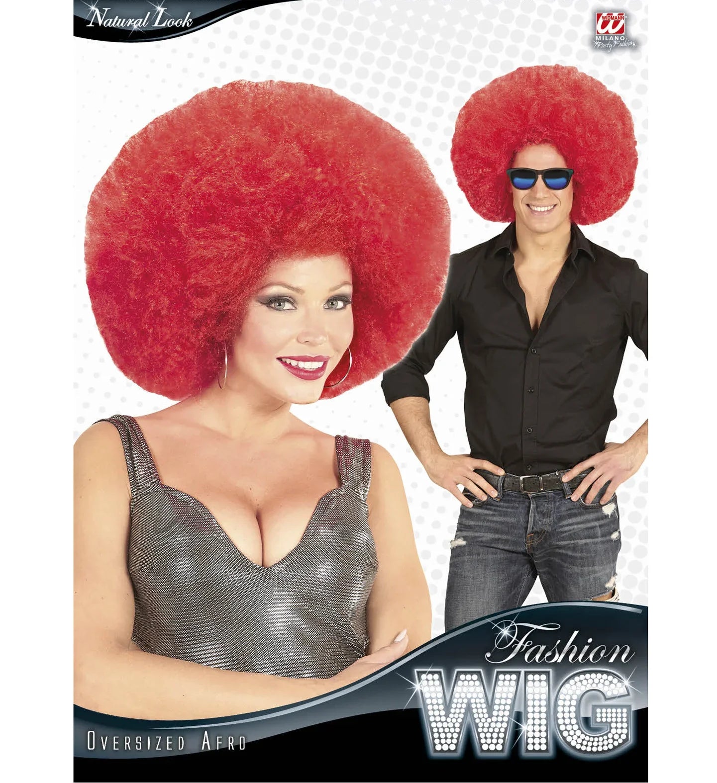 Peluca Super Afro Roja Pelucas Widmann